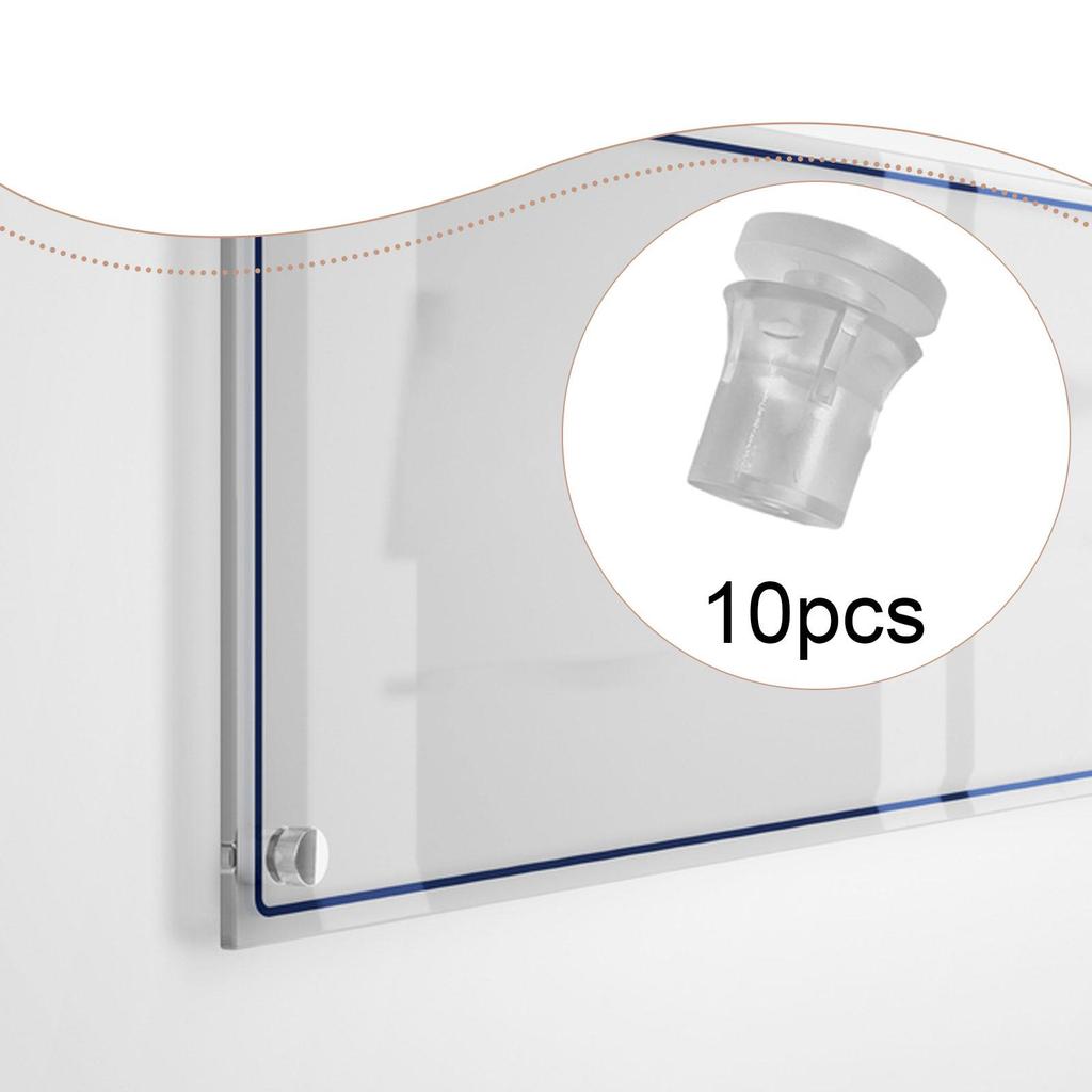10 Clear Sign Spacers, Tall Decorative Screws, Hardware for Industrial, Home, Office And Shop Use.