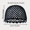 1Pc Sequined Pearl Hat, Handmade Knitted Hollow Thin Breathable Versatile Beanie Hat
