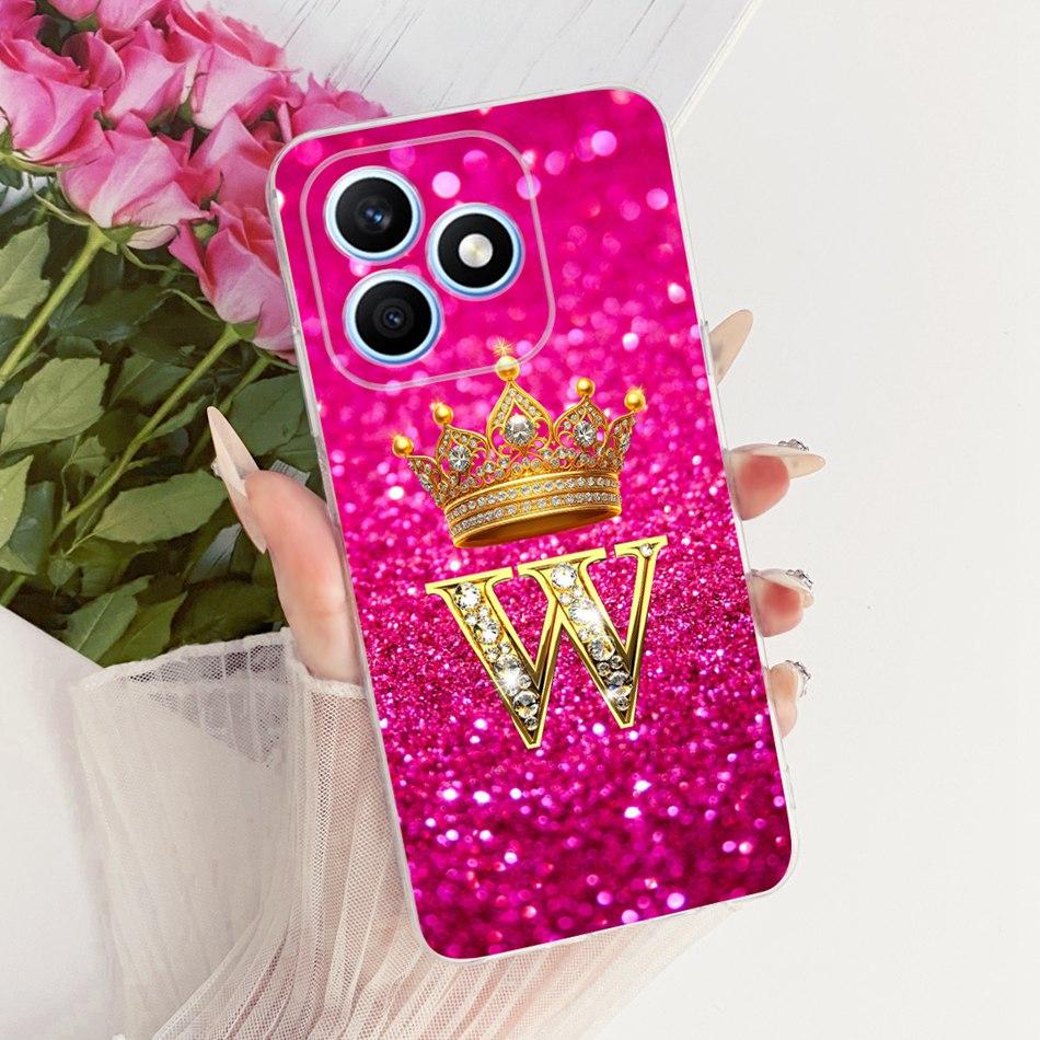 For Honor X8d 2026 Fashion Crown Letter Phone Case For Honor X8D 4G Soft Silicone TPU Cases