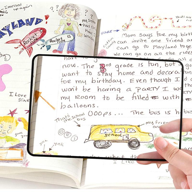 Helsida Stor Arkförstoringsglas Förstoringsglas Lässtöd Glas Sida Förstoringslins Läsförstoringsglas