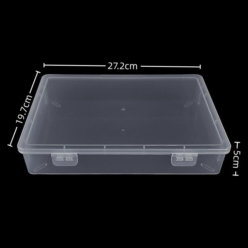 Hardware Parts Box, Large Rectangular Transparent Packaging Box, Small Object Storage Box, Covered Pp Plastic Tool Accessory Box.