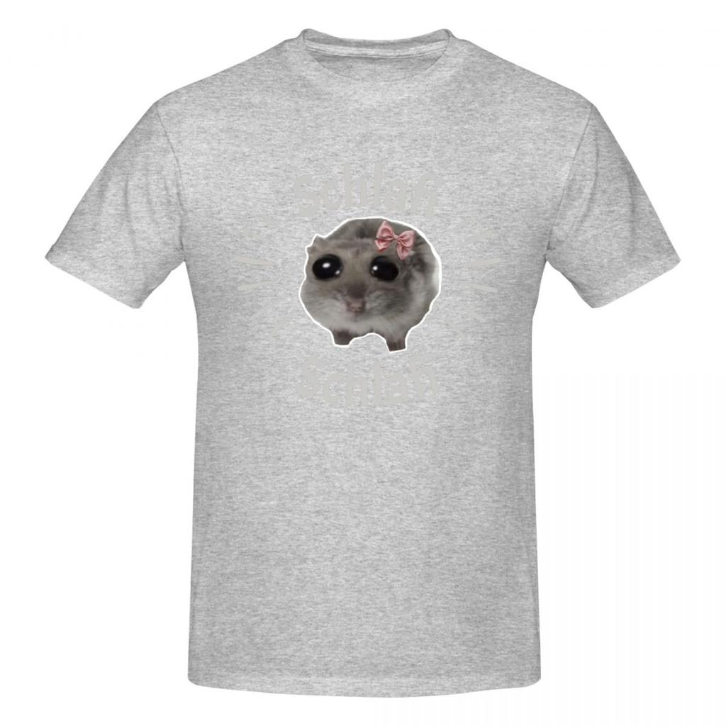 Unisex Schlafi Schlafi Lustiger Hamster Süßes T-Shirt Vintage Große Größen Baumwolle Rundhals Benutzerdefinierte Ärmel Unisex T-Shirt