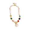 Colorful Crystal Pearl Beaded Versatile Necklace - Light Luxury & Fashionable Design