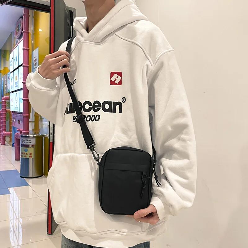 Fashion Nylon Casual Simple Phone Bag Small Shoulder Crossbody Bag New Fashion Trend Sports Crossbody Bags for Men and Women