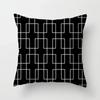 High-grade Black and White Geometric Irregular Pattern Pillowcase Office Living Room Home Pillowcase Car Ornaments