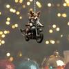 Stylish Cartoon Dog Acrylic Pendant Decorative Car Interior Piece And Ornament Christmas