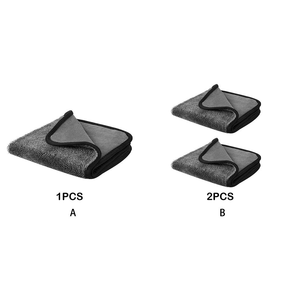 Dark Grey Reusable Car Cleaning Towel Powerful Absorbent Microfibre Cloths Quick Dry Cleaning Cloths