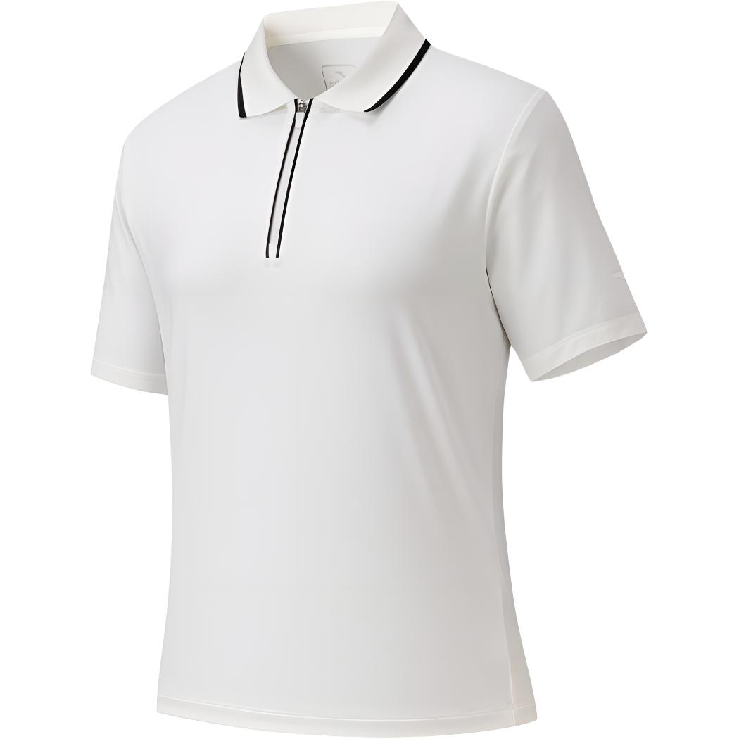 Anta Breathable Loose Striped Short Sleeve Polo Shirt Women tops 162627122-1 S