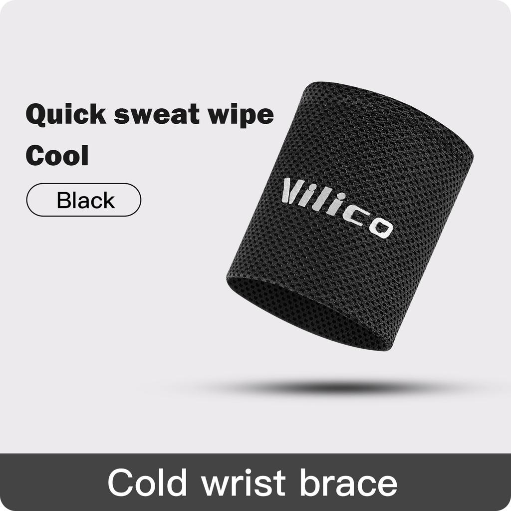 1/2 Pcs Cold Wrist Support Band Wristband Sport Bracers Sweat Towel Cuff Tennis Sweat Bands Guard For Basketball Fitness Wrist
