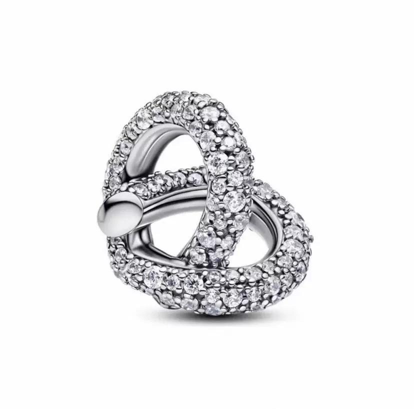 Hollow Out Shiny 925 Silver Snowflake Love Tree Charm Fitting Bead Suitable For Original Bracelet DIY Women's Gift Jewelry