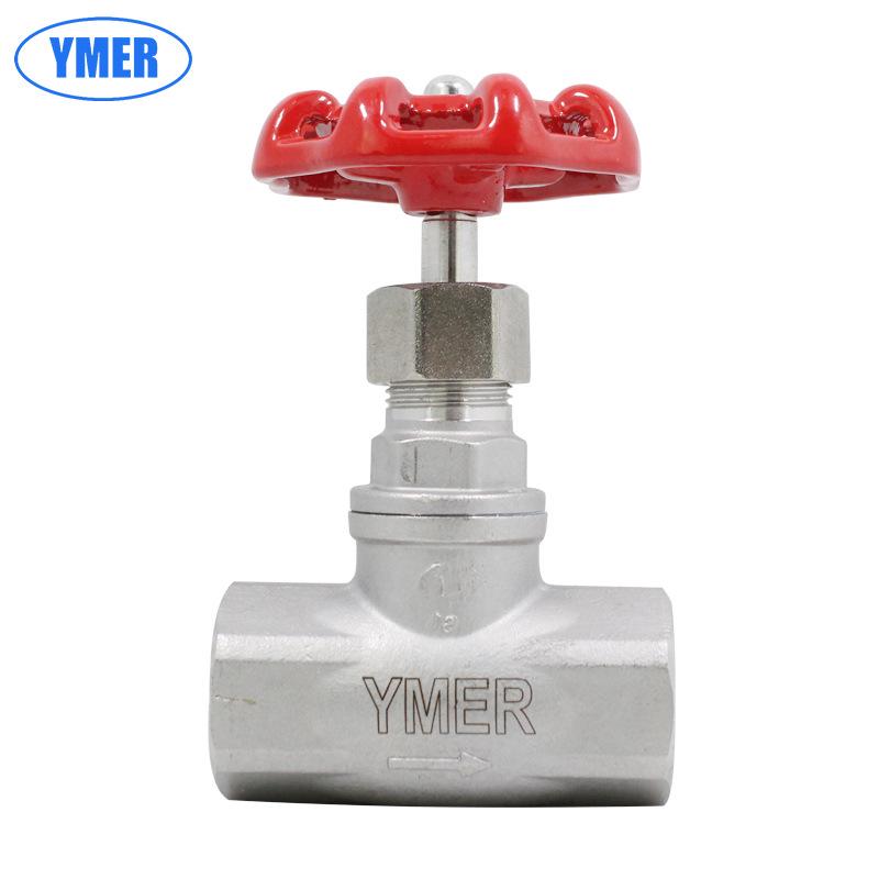 DN25 1-Inch Stainless Steel Internal Thread Manual Globe Valve
