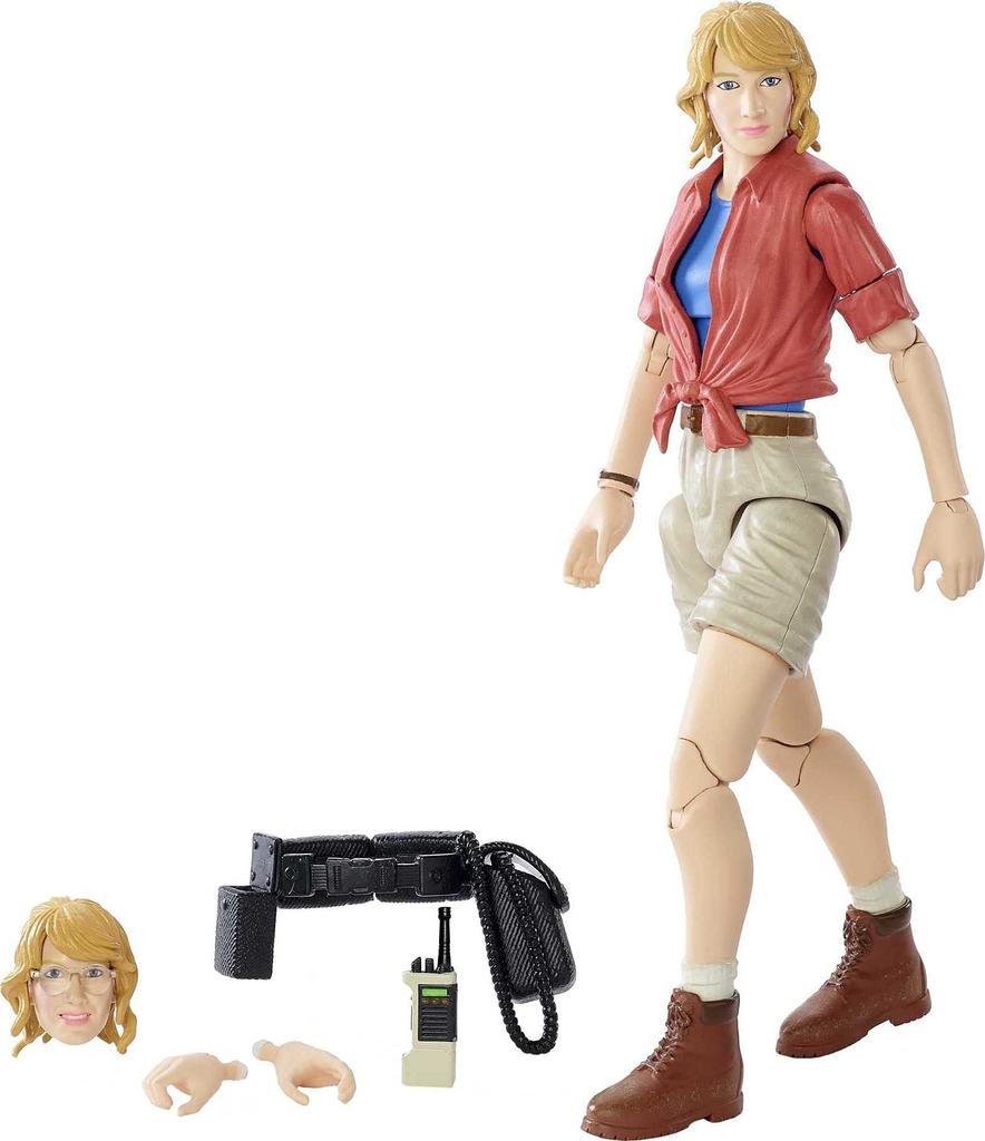 Mattel Jurský park Amber Sattler Figúrka Bábika Kĺbová Operácia rokov a GWP82 (JURSKÝ PARK) Kolekcia/Ellie [Hračka dinosaura] [8+]