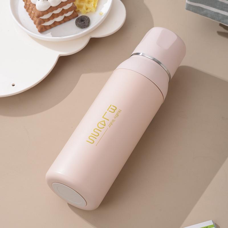 316 Edelstahl Vakuumbecher Große Kapazität Wasserflasche für Jungen Mädchen Outdoor Reisen Sport Doppeldeckel Tragbar