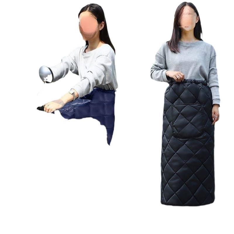 Electric Car & Bicycle Winter Windproof Fleece-Lined Waterproof Leg Warmers Apron