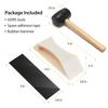 Professional Floor Repair Tool Including Nylon Tapping Block and Hammer for Smooth Safe Surfaces Restorations Tool