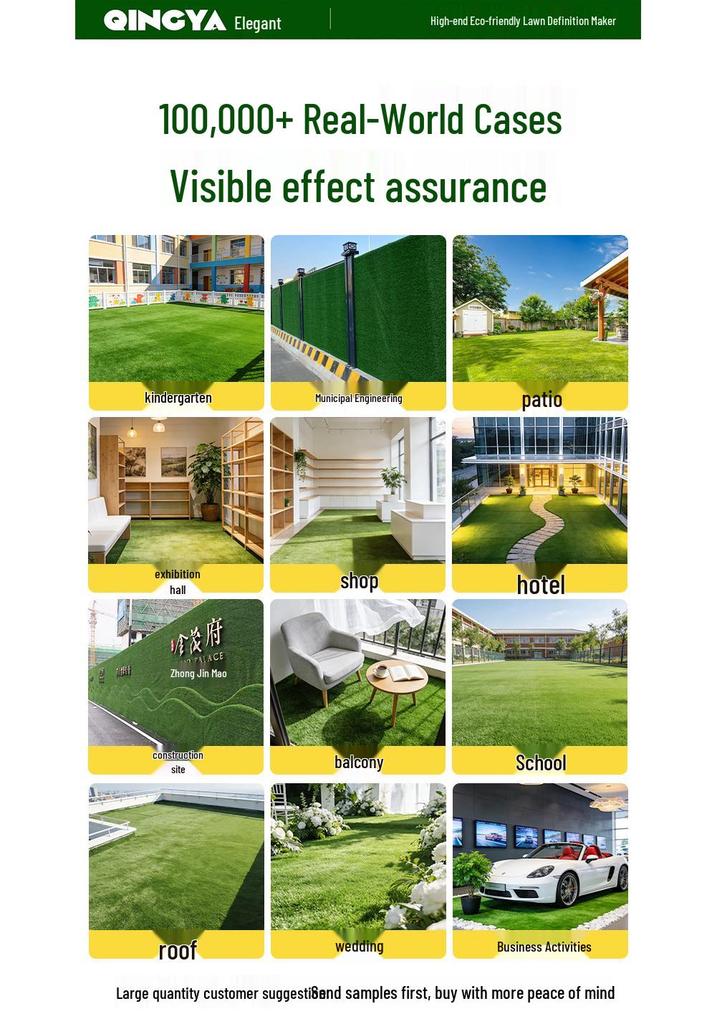 Thick Outdoor Artificial Grass Carpet Mat