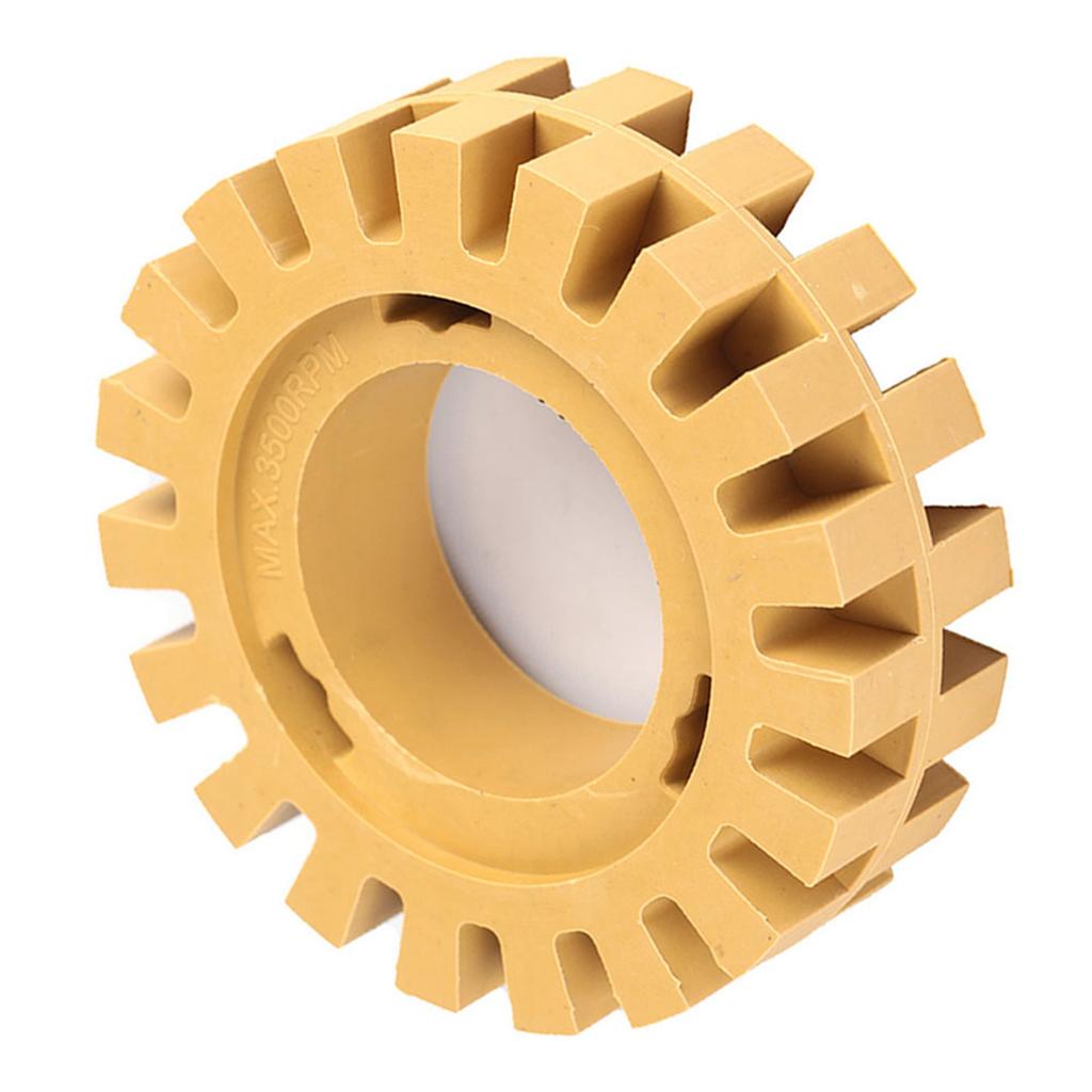 100mm 4in Grinding and Polishing Zigzag Teeth Shape Rubber Wheel Eraser(Shank)