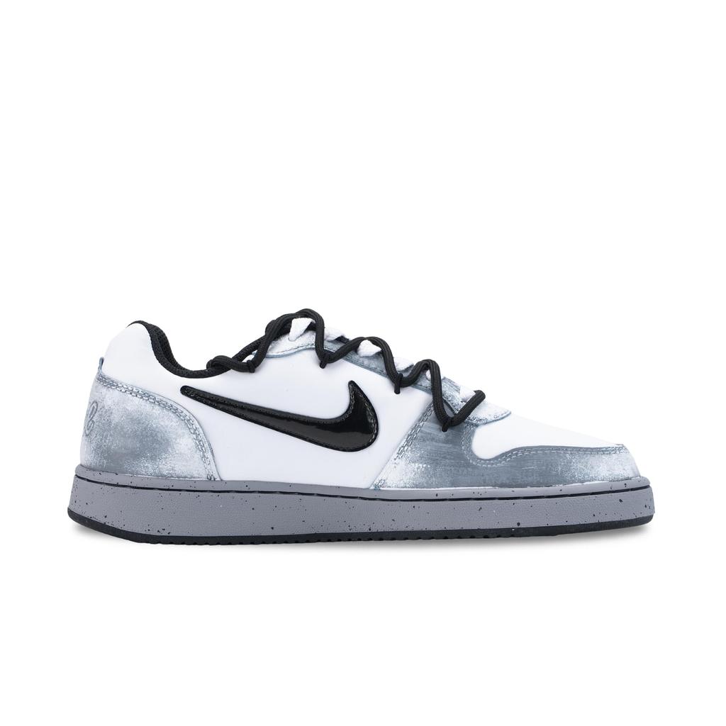Nike EBERNON Ink Dyed Lonely Branch Slip Resistant Lightweight Low Top Skateboard Shoes Men's Black White CK0034-100(Team836-)