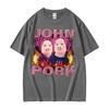 John Pork Meme Maiale Divertente Grafica Maglietta Unisex Abbigliamento Donna Hip Hop Moda Magliette Casual Umorismo Girocollo Magliette di Alta Qualità