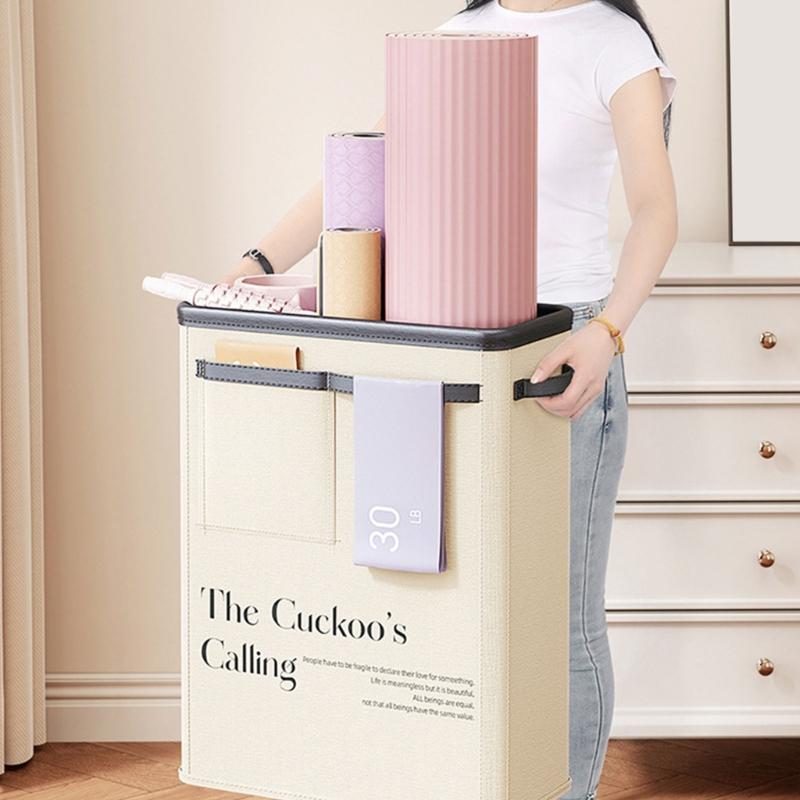 Sturdy Cloth Yoga Mat Holder Foldable Storage Box for Exercise Equipment Organization