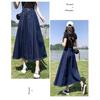 [SpringSwalloow] [Spring Swallow] ladies high waist a line casual flare denim long medium length Calf length skirt flared skirt Reggies spring winter