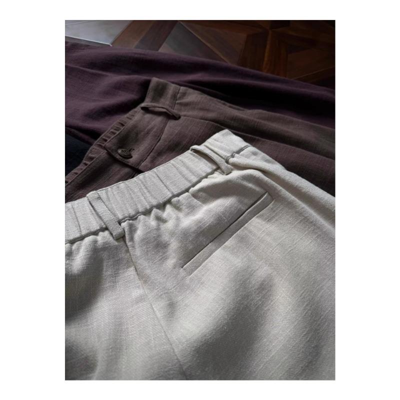 Old Money Style High Waist Loose Wide Leg Straight Casual Suit Trousers For Men And Women