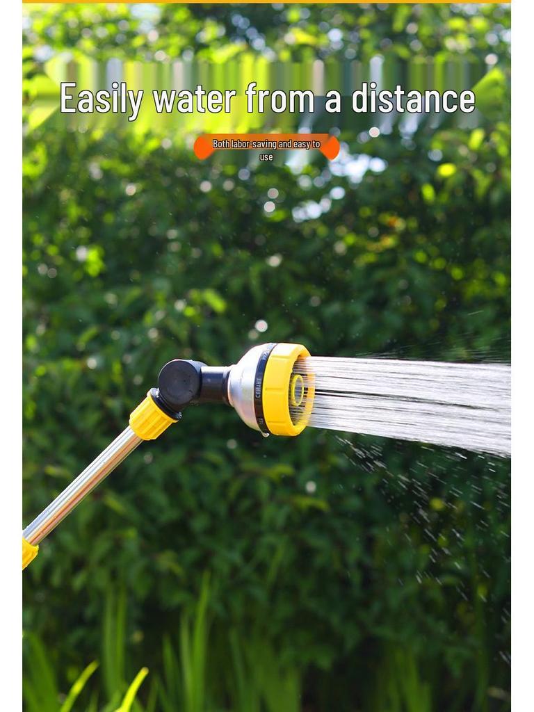 Hochdruck-Wasserpistole mit langem Griff, multifunktional, für Autowäsche und Gartenbewässerung