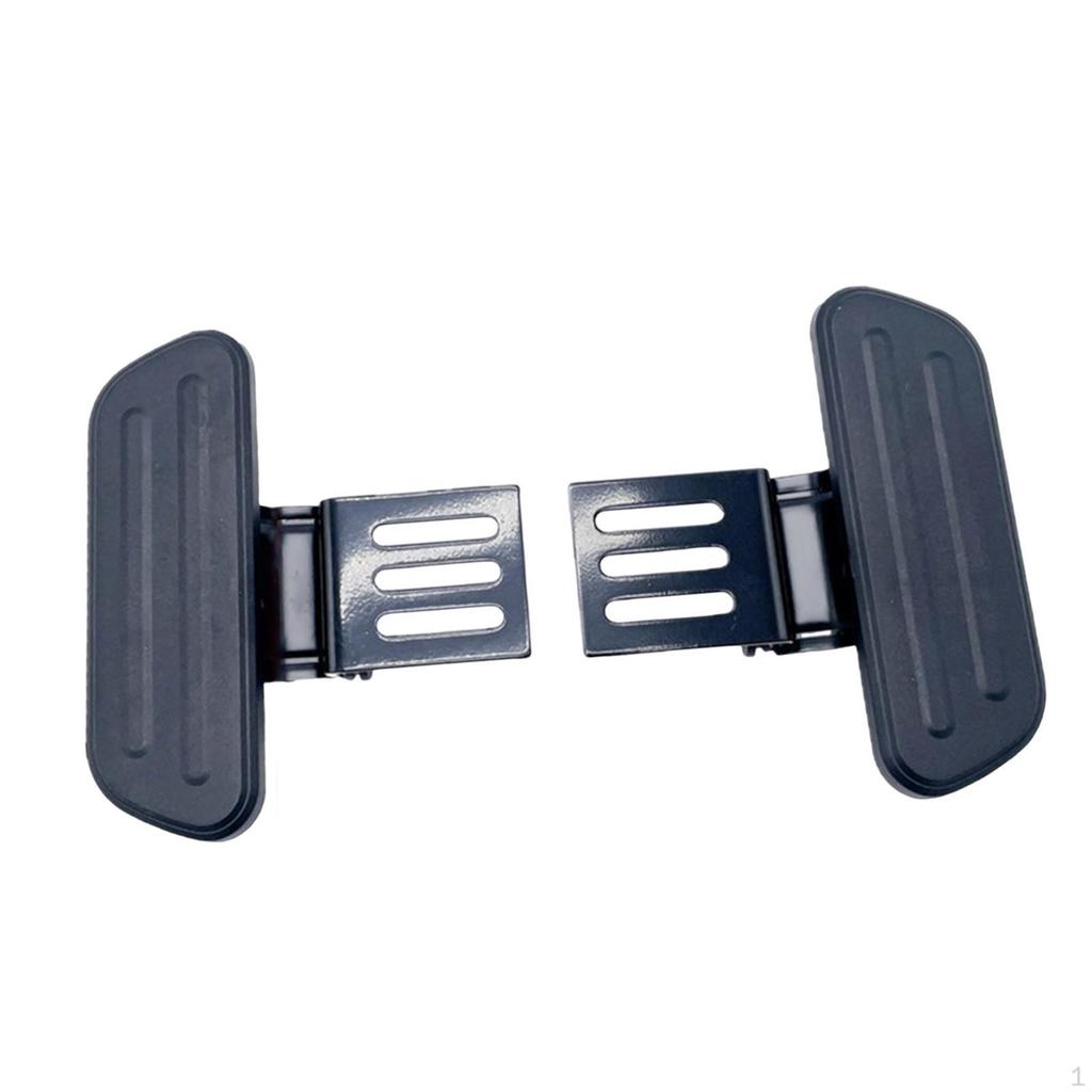 Electric Bike Front Footrest Scooter Foot Pegs Widen Pedal Direct Replace Easy