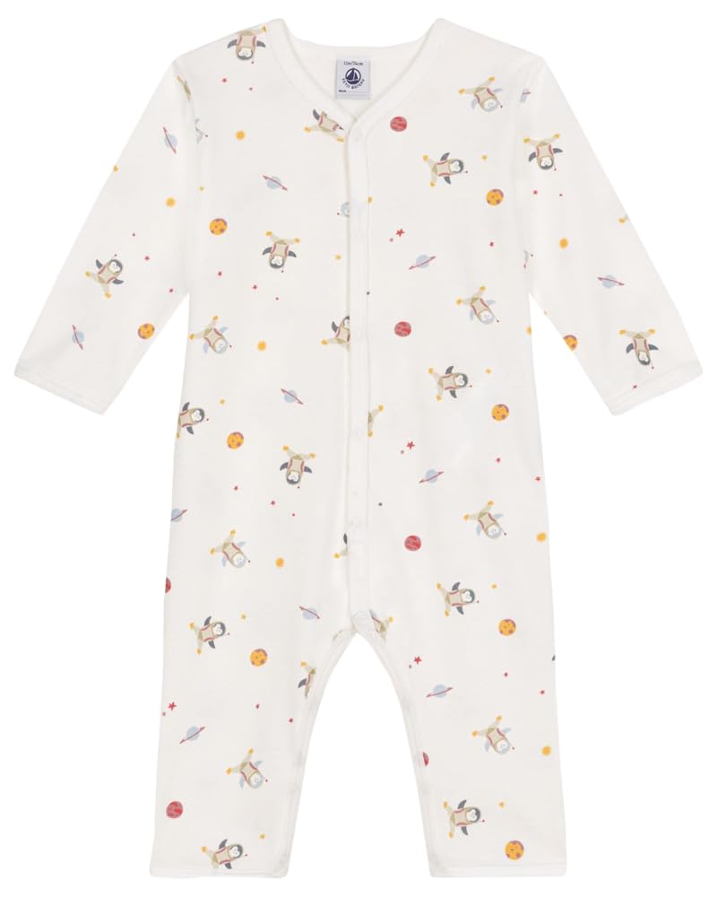 

Ромпер без ножек A0BB1 12 месяцев 74см [Petit Bateau] Молочный/Разноцветный