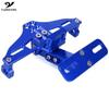 For APRILIA SR50 SR 50 MYCNC Motorcycle Adjustable Angle License Number Plate Frame Holder Bracket SR50MY LED Light