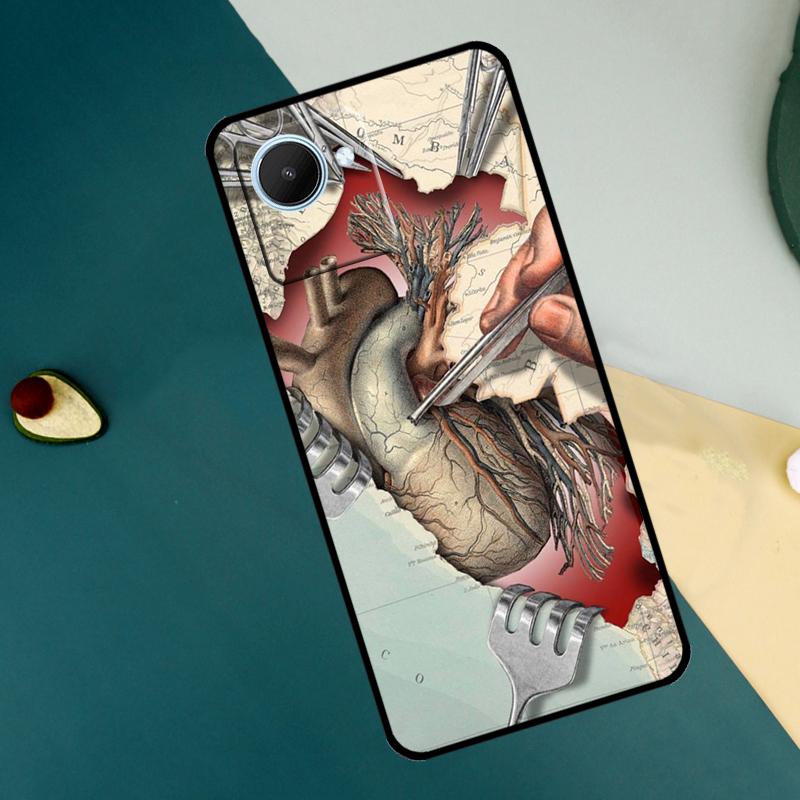 

Medical Human Organs Meridian Art For Realme C63 C61 C71 C55 C67 C51 C75 C65 C53 10 11 12 13 14 Pro Plus GT6 GT7 15 Pro Case Realme GT7 Pro