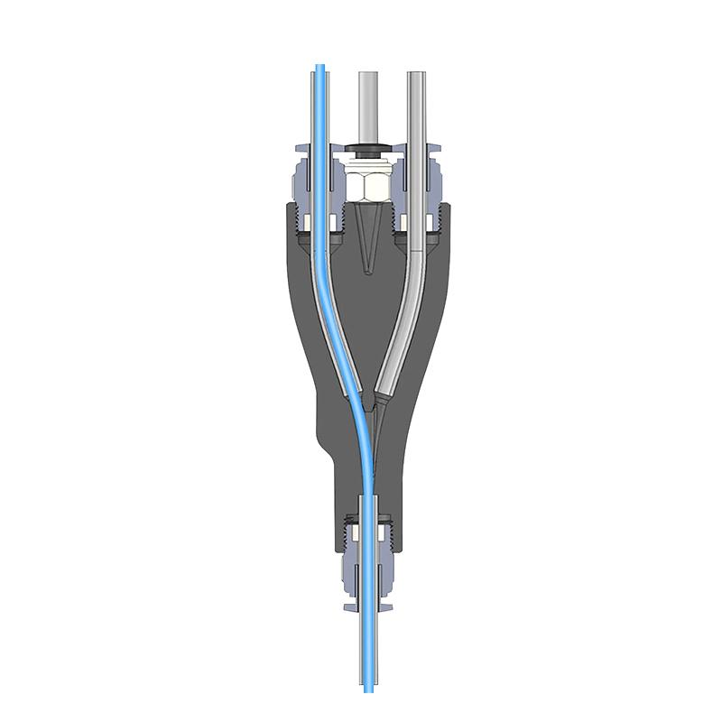 Pro Bambu Lab Ams Konektor 4-v-1 PTFE Adaptérová Trubka Rozšiřovací Port 4 Podávání Vícebarevné Pro Bambulab X1 X1C P1P P1S A1 A1Min