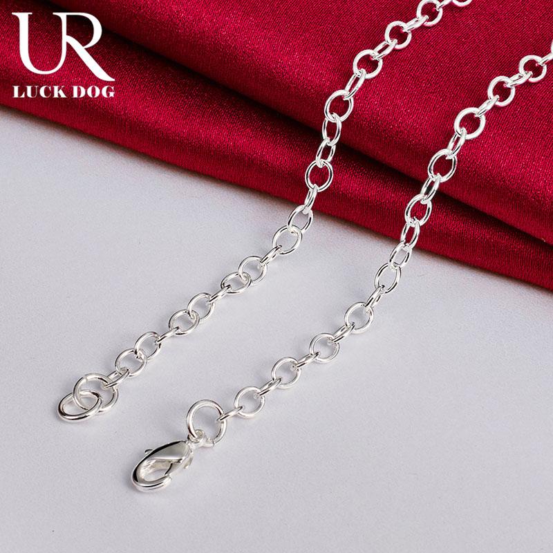 925 Sterling Silver Heart-shaped Lock Key Pendant 20 Inch Necklace Fashionable Wedding Jewelry