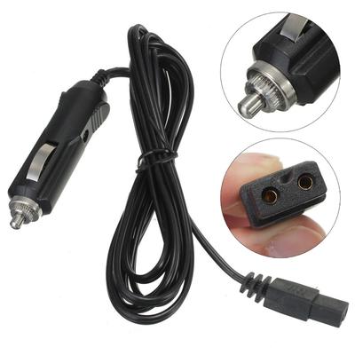 Cabo de conexão de 2 pinos DC 12V 2m, plugue de fio para caixa térmica de carro, mini geladeira