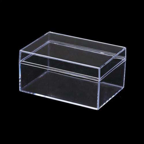 Playing Card Storage Box, Rectangular Display Case for Decks, Playing Card Holder Box for Trading Cards and Gaming Cards