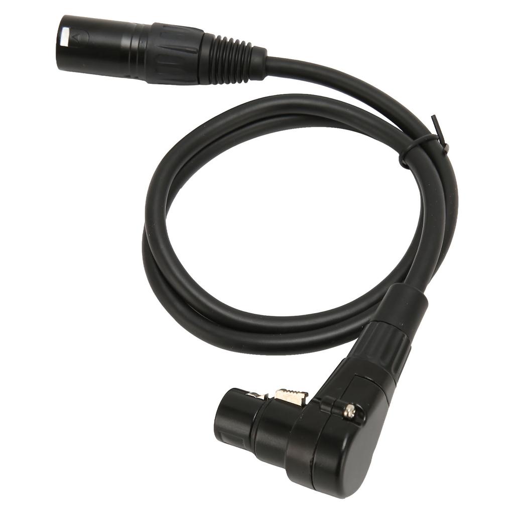 XLR Hane till XLR Rätvinklig Hona Mikrofonkabel 3-polig Silverpläterad OFC-ledare XLR