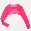 2025 European & American Solid Mesh Swimsuit: Women's Long Sleeve Cover-up Beachwear