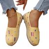 Summer Women Slip On Flat Canvas Shoes Lightweight Breathable Casual Loafers Comfortable Walking Footwear for Daily Use