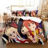 Anime Okami-san Bedding Set Boys Girls Twin Queen King Size Duvet Cover Pillowcase Bed Adult