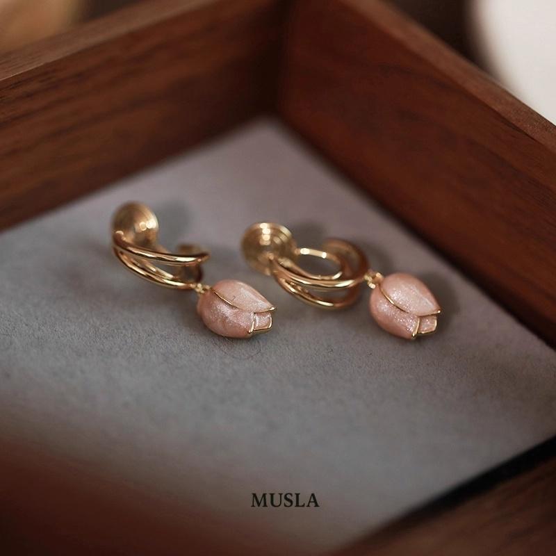 Musla Design Jewelry Cilp Earrings Fashion Drop Earrings For Women