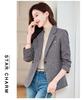 Autumn/Winter Houndstooth Blazer: Slimming, Versatile, High-End Casual Suit Top