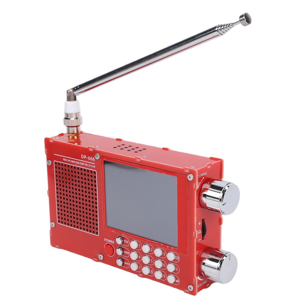 Full Band Radio 2.8 Inch LCD Color Screen High Sensitivity Portable FM LW MW SW Shortwave Radio for Home Travel