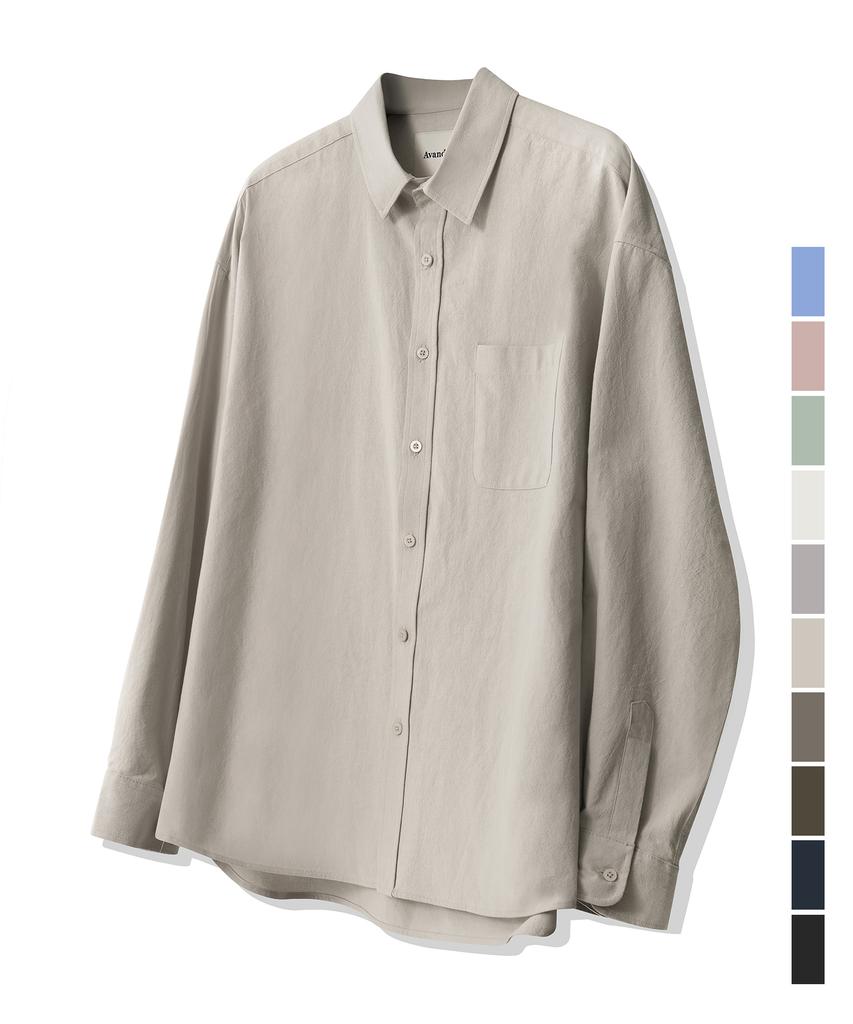 AVANDRESS Overfit Plain Shirt_10Colors (A Type)