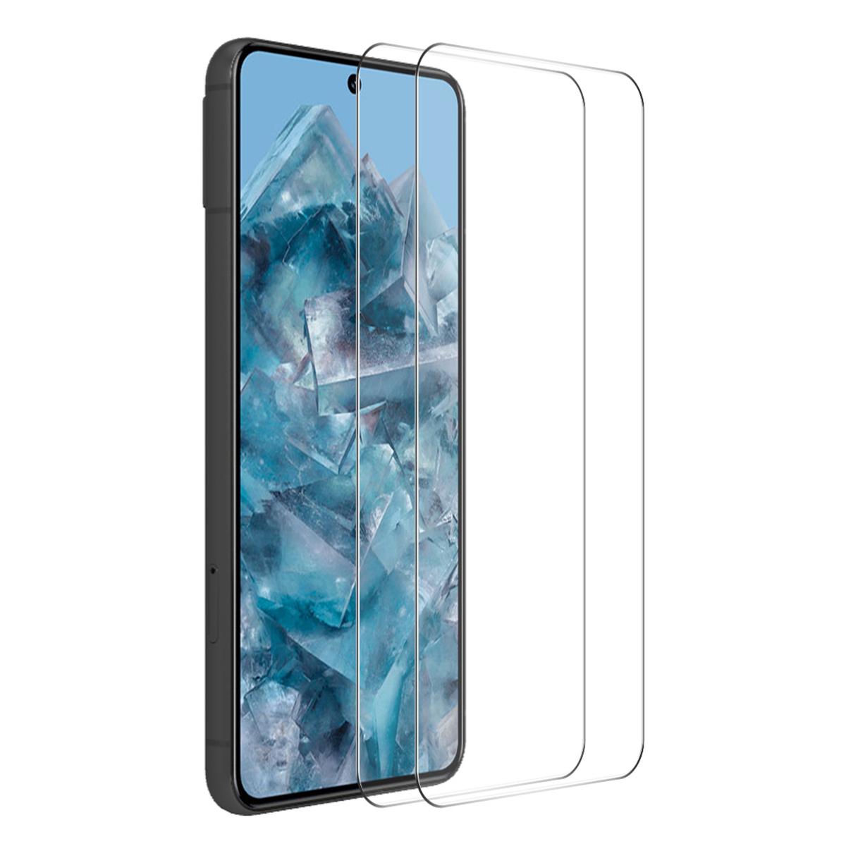 

ENKAY HAT PRINCE 2Pcs for Google Pixel 8 Pro High Aluminium-silicon Glass Screen Protector 0.26mm 2.5D HD Clear Film Type A