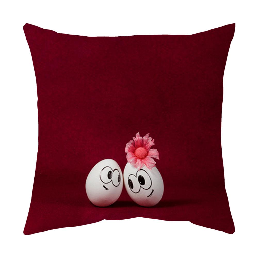 Easter Pillow Cover, Living Room Sofa Cover, Car Cushion Cover, Bay Window Cushion, Office Waist Protector