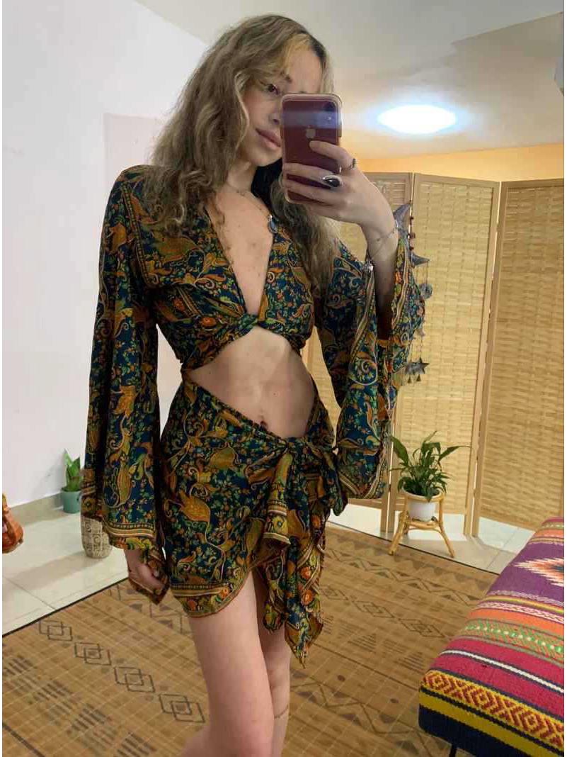 

Европейская и американская богемная пляжная одежда 2025 (Нижнее белье не входит в комплект) M