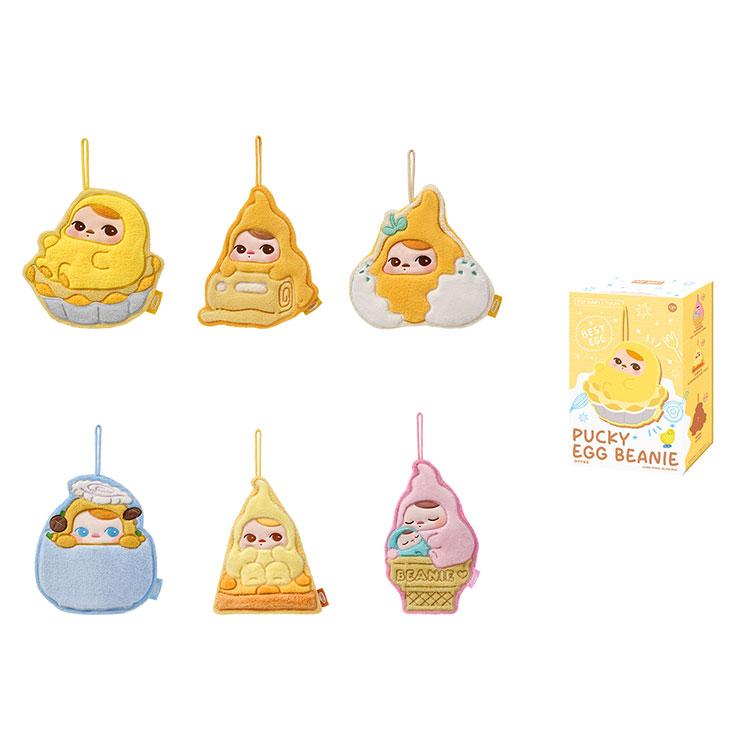 POP MART PUCKY Egg & Bean Collection Hand Towels Mystery Boxes, Single Blind Box