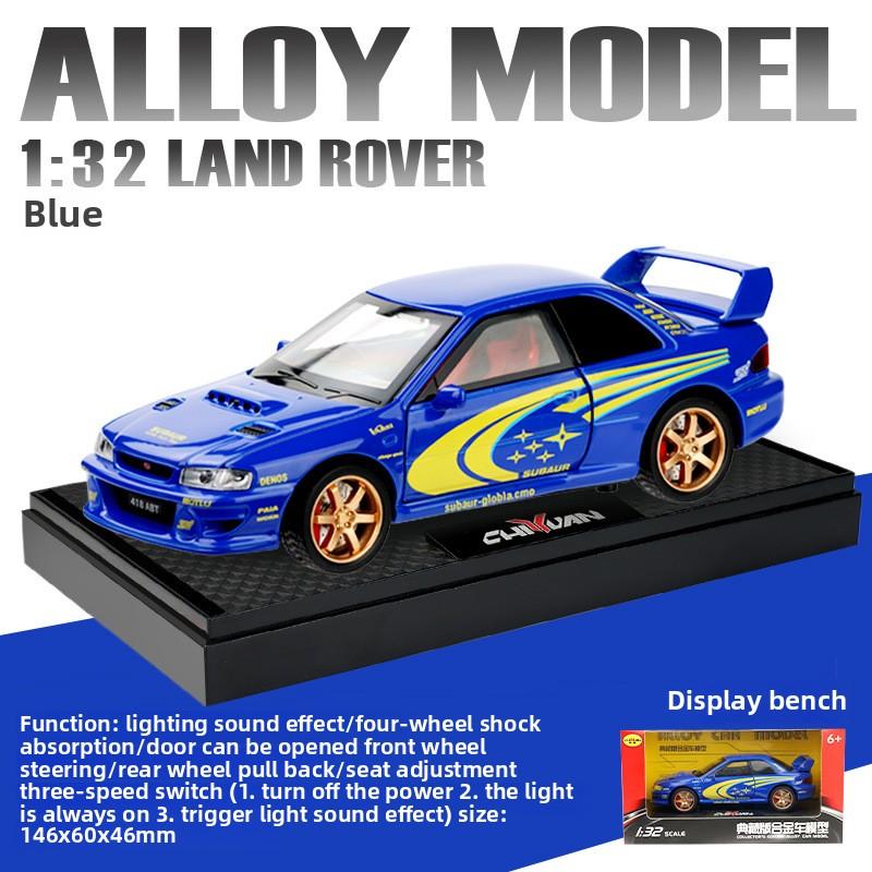Simulation 1/32 Subaru Impreza Rally Edition Alloy Sports Car Model Ornament Toys Children Boy Diecast Toy Vehicle Home Decor