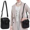 Crossbody Leather Bag Vintage Anti-Theft Shoulder Bag Messengers Bag for Women Men