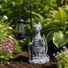 Solar Dragon Garden Statue Light Cordless for Evening Entertaining Areas